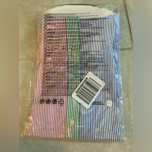 Ralph Lauren POLO big boys short sleeve button down shirt Large 14/16 NWT - Picture 2 of 2